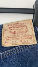 Levi’s LVC 501 XX San Francisco factory made size 29x41 555 buttons