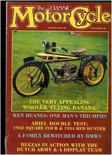 THE CLASSIC MOTORCYCLE JANUARY 1988 - ARIEL SQUARE FOUR & RED HUNTER TEST