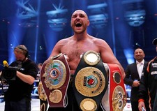 Tyson Fury World Champion x4 Belts POSTER