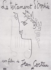 La Testament d'Orphee (Jean Cocteau) - Miniature Film Poster/Book Clipping