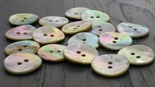 White Natural Mother of Pearl Buttons 11mm, 15mm, 18mm, 20mm or 28mm 