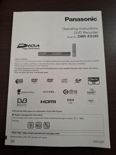 Panasonic owner manual guide - owner,