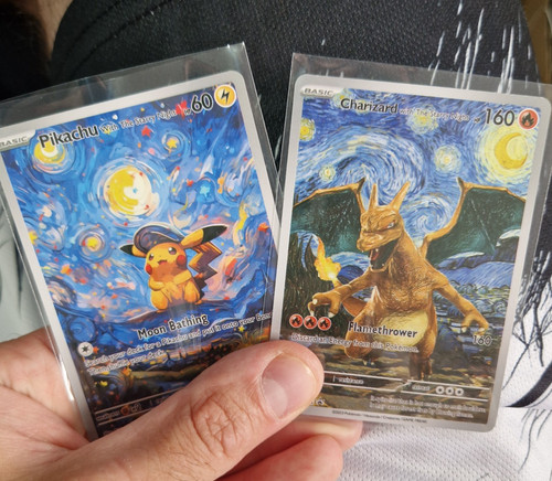 Charizard pikachu starry - &,