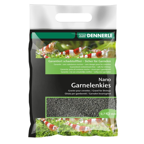 Dennerle black shrimp gravel - black, gravel-