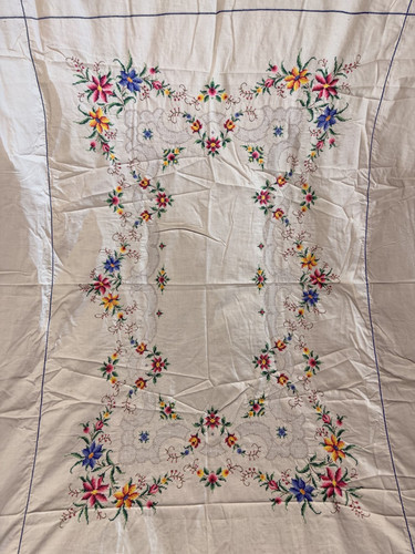Large vintage embroidered - vintage,
