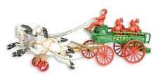 A cast iron horse drawn fire