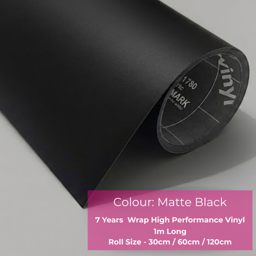 Black sticky back - black, vinyl