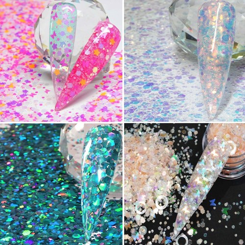 Nail art glitter mixes - glitter,