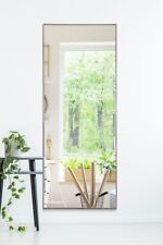 Large Pewter Modern Design Wall Mirror from Our Manhattan Range 153x61.5cm