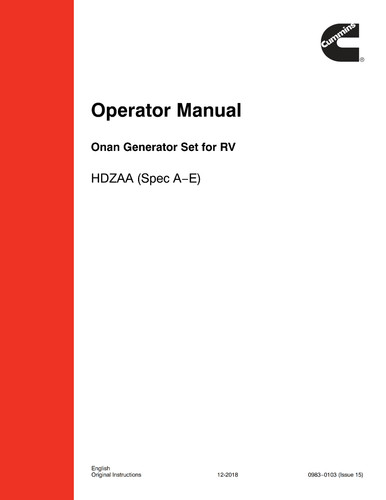 Cummins operator manual - cummins,