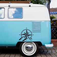Compass Mountains Sticker Car Caravan Motorhome Camper Van Large Mountain Decal