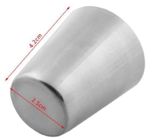 Silver stainless steel single - silver,