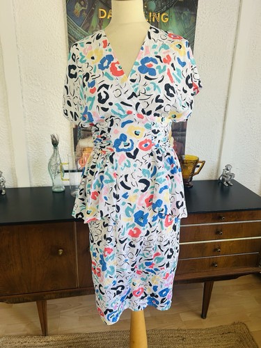 Vintage 1980 peplum - peplum, dress