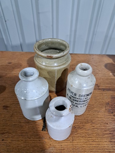 Stoneware jars - jars, x4