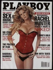 PLAYBOY April 2004 Sex & Music Issue RACHEL HUNTER 50 Cent KRISTA KELLY @ AS NEW