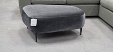 John Lewis Lozenge Footstool Chenille Charcoal