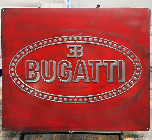Bugatti vintage metal wall art - metal,