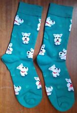 Novelty West Highland White Terrier Socks Westie Dog Breed Puppy Pet Animal Bone