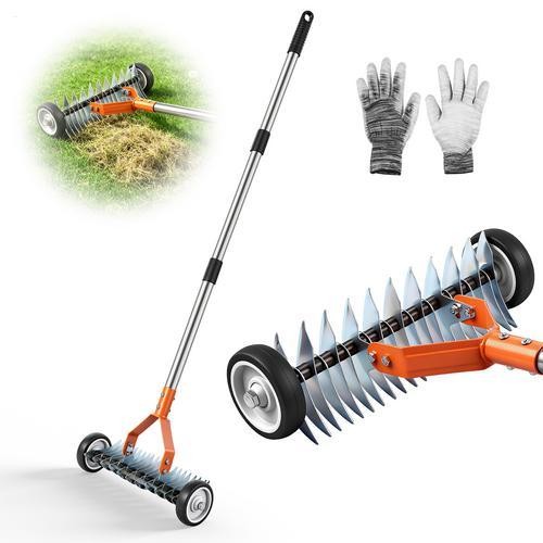 Garden rolling lawn scarifier - garden,