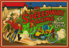 Speedway Game Themed A4 size