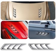 1Pair 3D Fake Vents Decor Car