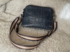 Ashwood Navy Leather Crocodile