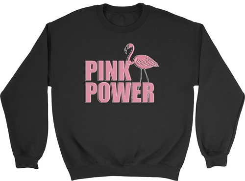 Pink power flamingo bird girl - pink,