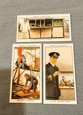 Ogden's " Racing Pigeons "   3 original cigarette cards Nos 44, 48 and 49