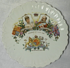 Vintage 1902 coronation plate - vintage,