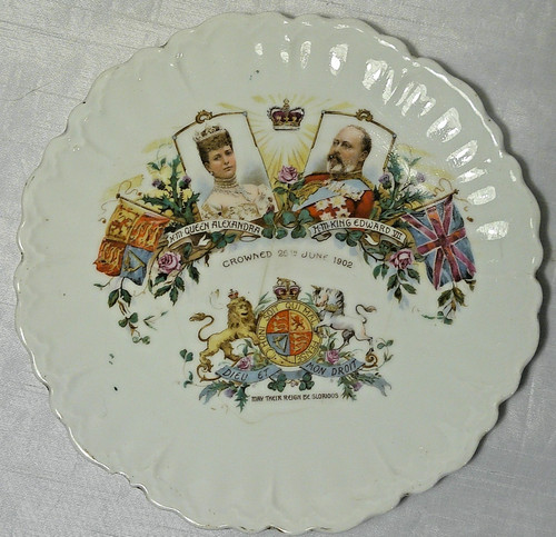 Vintage 1902 coronation - 1902, plate