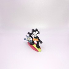 1990 Comics Spain: Felix The Cat Surfing Vintage Figurine (Very Rare!)