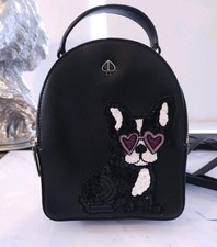 Kate Spade Amelia Francois Backpack FRENCH BULLDOG Mini Convertible Women Bag