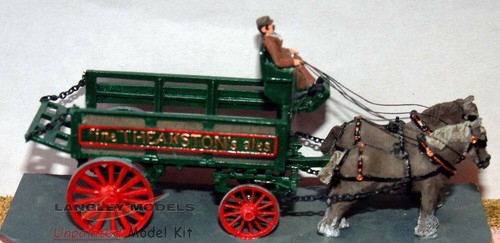 Horse drawn brewery dray - horse,