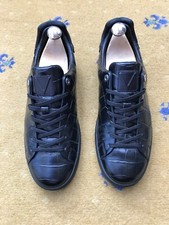 Louis Vuitton Trainers Sneaker Shoes Moc Croc Frontrow Black Mens UK 7 US 8 41