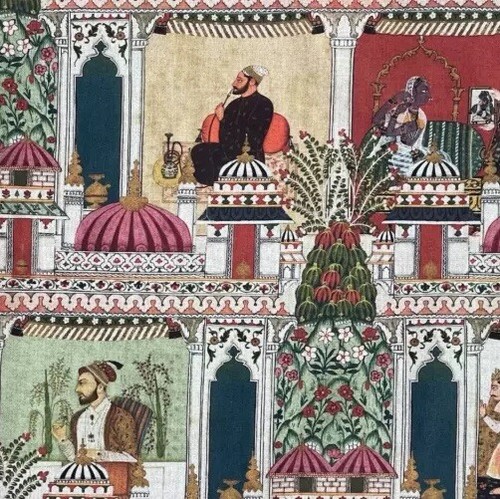 Raj mahal printed cotton - mahal,