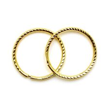 9ct Gold Hoop Earrings 12mm
