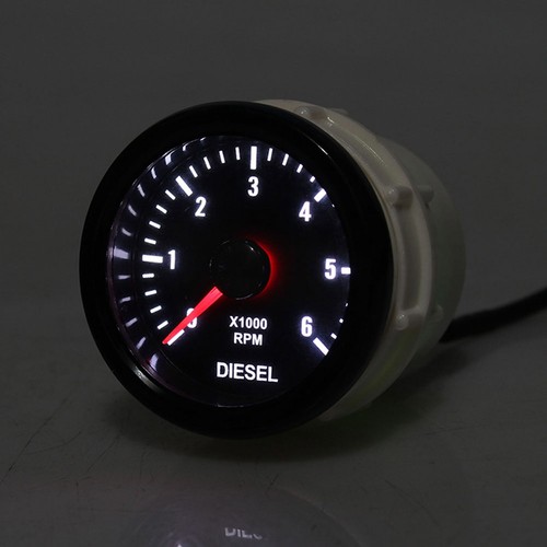 52mm tachometer 6000rpm - tachometer, 0-6000rpm
