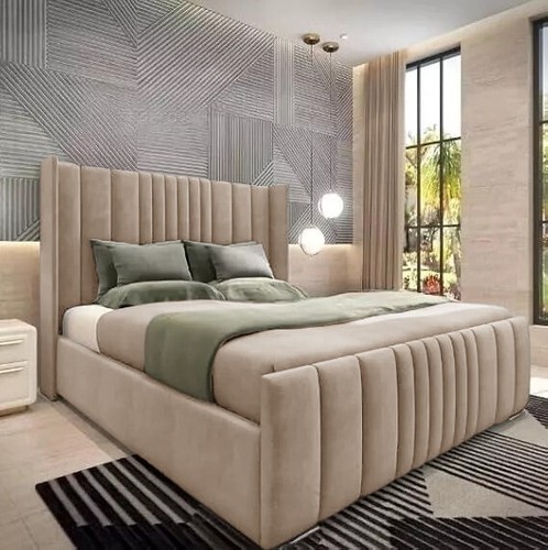 Ottoman bed winged plush - bed,