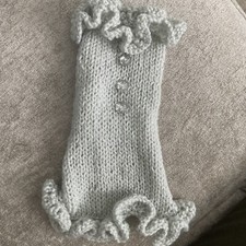 XS Chihuahua/Puppy Light Grey Sparkle Jumper/Coat