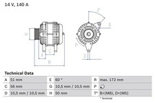 Bosch Generator For Opel