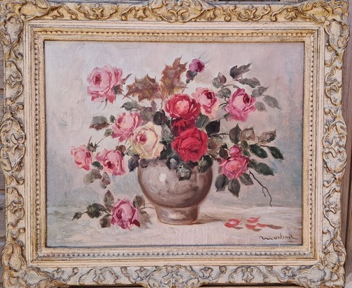 Vintage oil painting still - vintage,