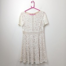 Eliza J Lace Dress Size UK 18 US 14 Cream White WRDC