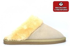 Womens Suede Slippers Ladies