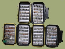 BARBLESS Trout Flies 200 Flies 3 Boxes, Named description Mixed Size,Fly Fishing