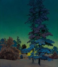 Maxfield Parrish: Winter Night