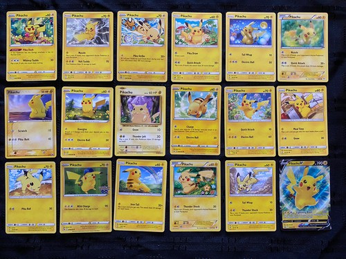 Pikachu pokemon cards - x,