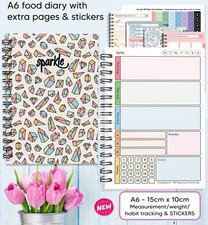 Diary Planner, Speedy,Easy, Notebook, Diet,Slimming World Compatible A6 SPARKLE1