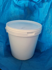 Used Food grade Bucket Plastic Bucket Tub White with lid 10L