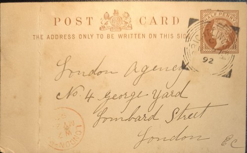 Half penny postal - penny,