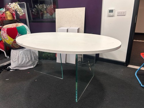 Real wood white dining - real,